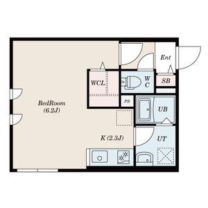 FARANDOLE HIRAGISHI PRIMEファランドー(1K/2階)の間取り写真