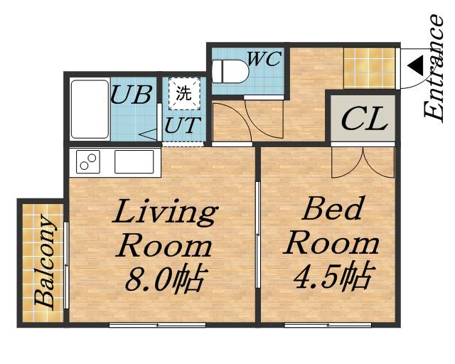 グランドールジュネス(1DK/3階)の間取り写真