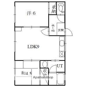 南沢アパート(2DK/2階)の間取り写真