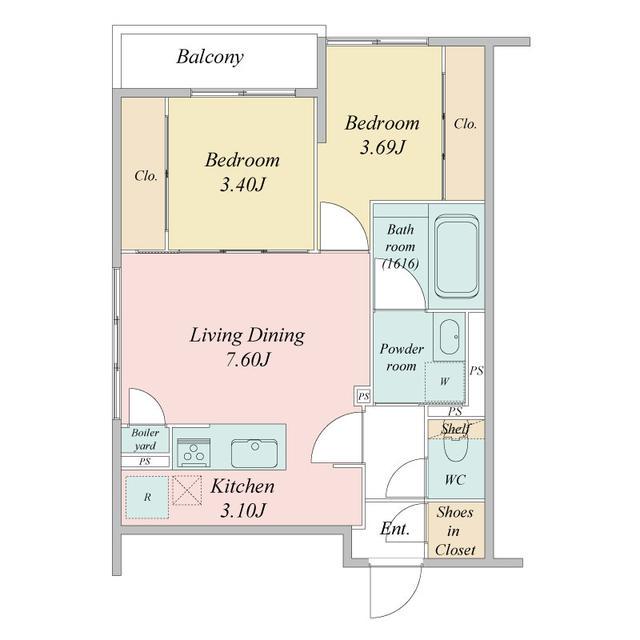 LIVECASA豊平(2LDK/5階)の間取り写真