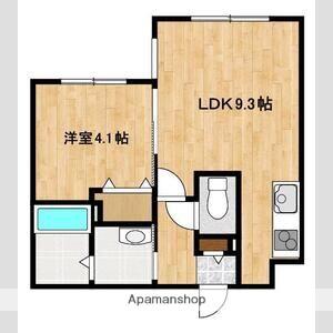 LIEN F・VILLAGE(1LDK/4階)の間取り写真