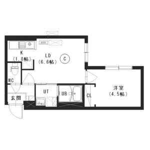 CEFIRO MANZONI (1LDK/2階)の間取り写真