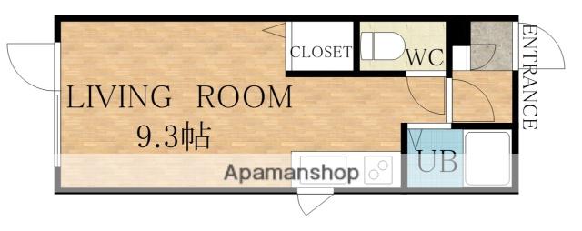 東札幌スカイハイツ(1K/3階)の間取り写真