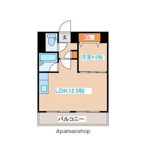 麻生ロイヤルハイツ(2DK/5階)の間取り写真