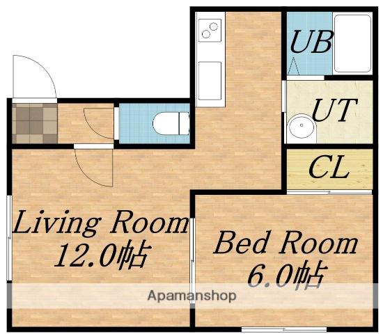 プルーリオンAY(1LDK/2階)の間取り写真