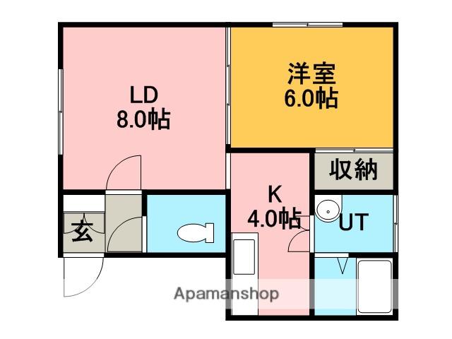 プルーリオンAY(1LDK/2階)の間取り写真