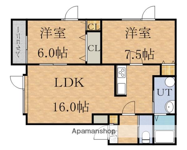 アットホームN20(2LDK/2階)の間取り写真