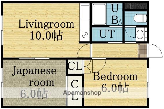 エリザベート北31-Ⅱ(2LDK/2階)の間取り写真