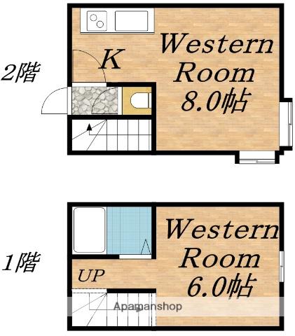 CASA・フォーシーズン(1DK/2階)の間取り写真