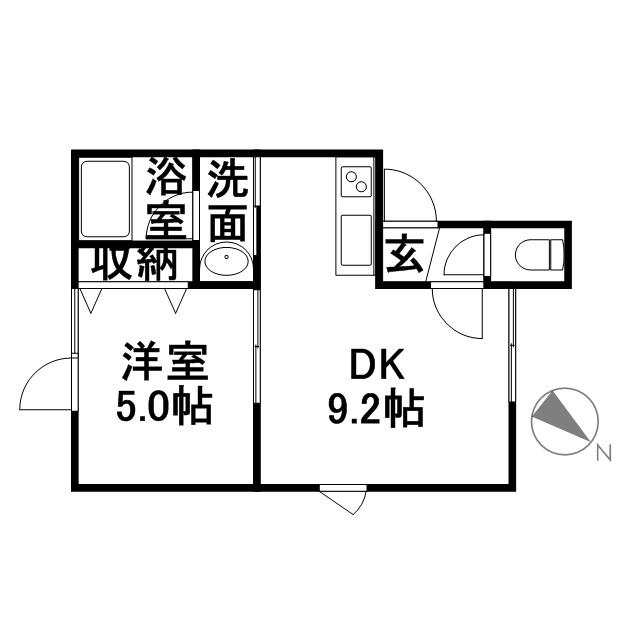 ブリーズ(1LDK/3階)の間取り写真