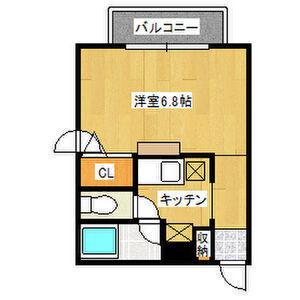 ヒューマンプラザ北大前(1K/5階)の間取り写真