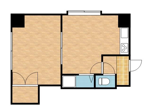 ダイアナ麻生マンション(1DK/5階)の間取り写真