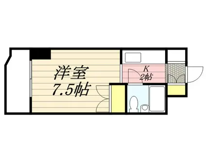 札幌グランドハイツ(1K/2階)の間取り写真