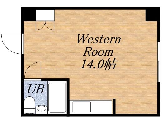 マンションニューエルム(1K/10階)の間取り写真
