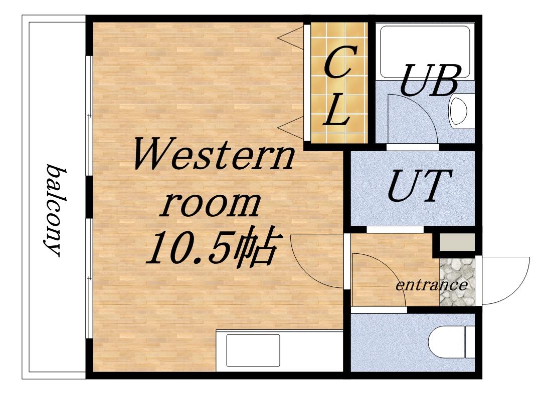 第53松井ビル(1DK/1階)の間取り写真