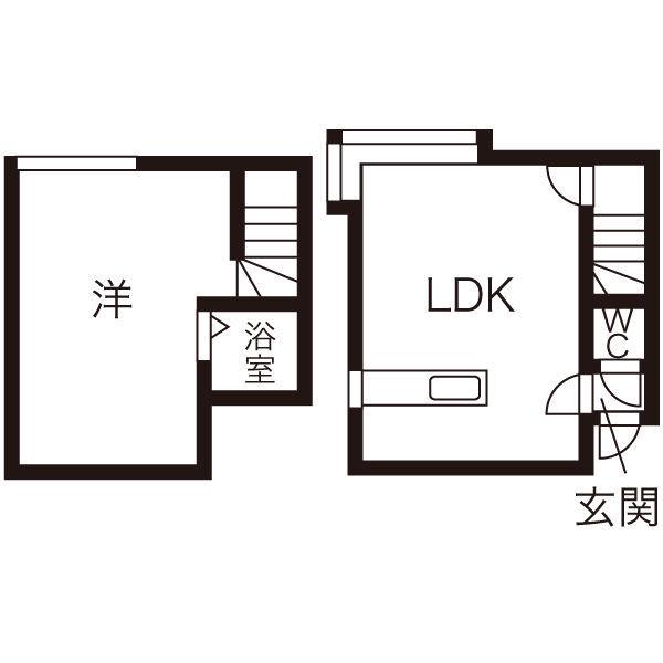 アメニティーライフ318(1LDK/1階)の間取り写真