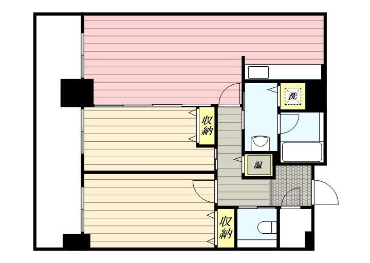 Dグラフォート札幌ステーションタワー(2LDK/37階)の間取り写真