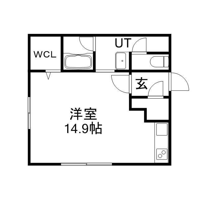 FINEST08BLD(ワンルーム/2階)の間取り写真