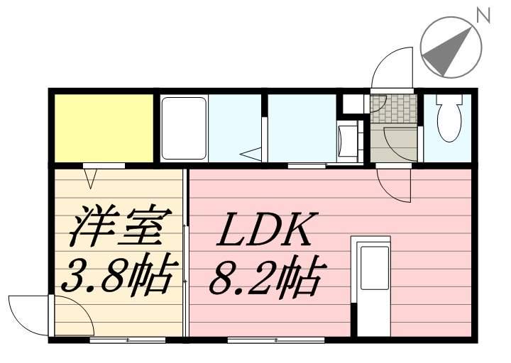 フォレスタ麻生(1LDK/1階)の間取り写真