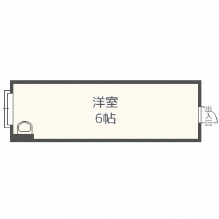 エタージュ29(ワンルーム/4階)の間取り写真