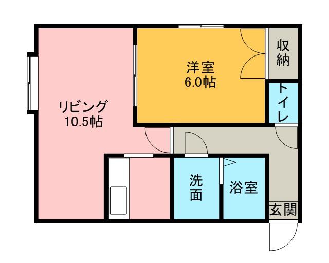 フォレストハイムN42(1LDK/2階)の間取り写真