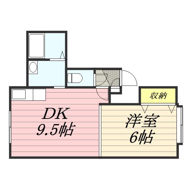 サンパラダイス32(1LDK/2階)の間取り写真