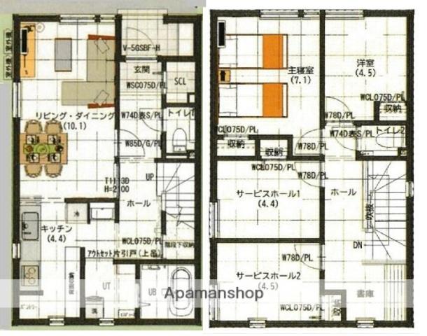 札幌市南北線 麻生駅 徒歩2分 2階建 築1年(2SLDK)の間取り写真