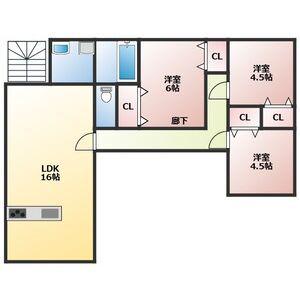 プリエほしみ(3LDK/2階)の間取り写真
