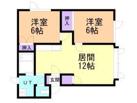 グラーシュ36(2LDK/2階)の間取り写真
