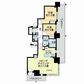 ザ・札幌タワーズ イーストタワー(2LDK/25階)の間取り写真