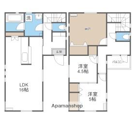 札幌市南北線 北１８条駅 徒歩10分 2階建 築1年(2SLDK)の間取り写真