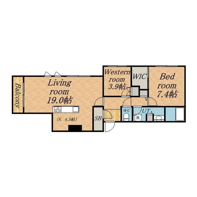 プライムメゾン大通公園(2LDK/11階)の間取り写真