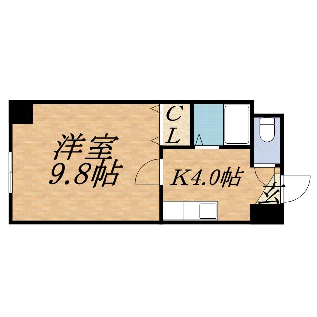 コア136(1K/3階)の間取り写真