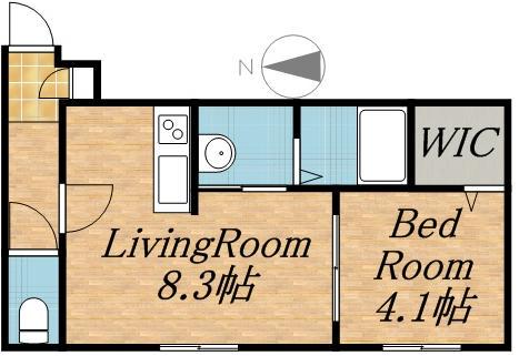リベルタ桑園(1DK/3階)の間取り写真