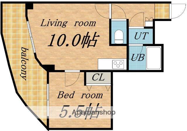 ライオンズステーションプラザ琴似(1LDK/5階)の間取り写真