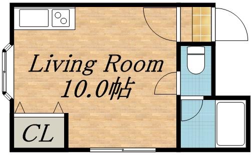 アーバンコート812(ワンルーム/2階)の間取り写真