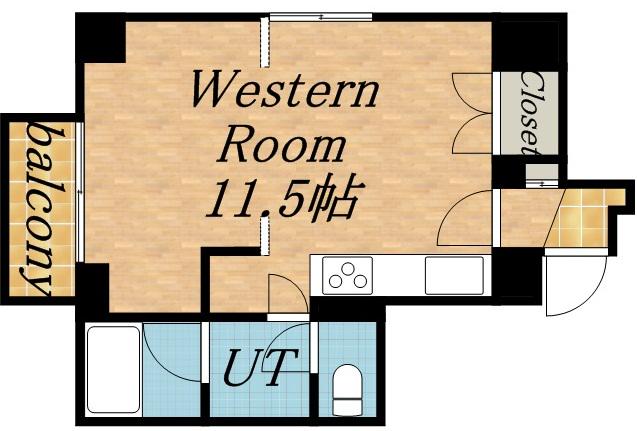 クレアシオン桑園Ⅱ(ワンルーム/5階)の間取り写真