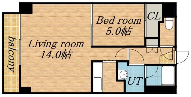 AMSビル(1LDK/4階)の間取り写真