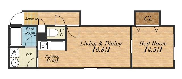 ライラスN7(1LDK/3階)の間取り写真