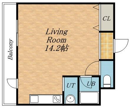 プレサント発寒ステーション(ワンルーム/7階)の間取り写真