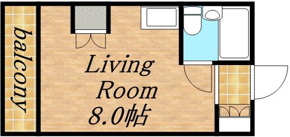 第81松井ビル(ワンルーム/10階)の間取り写真