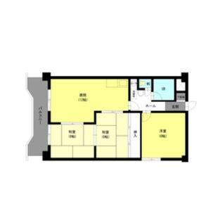 宏友ハイツ(3LDK/3階)の間取り写真