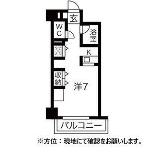 アブニール桑園(1K/5階)の間取り写真