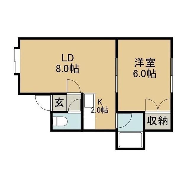 ガレリア石山(1LDK/3階)の間取り写真