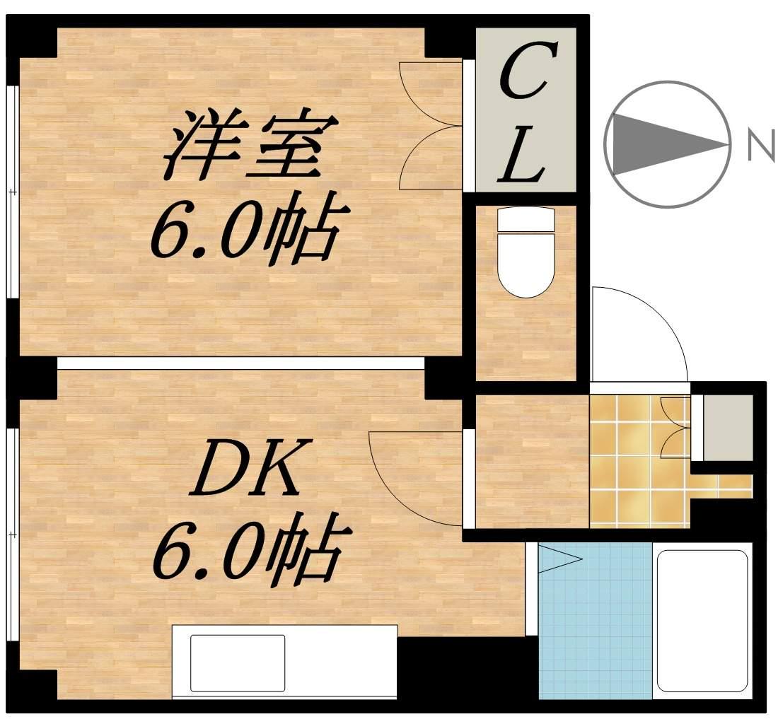 コート7条公園(1DK/4階)の間取り写真