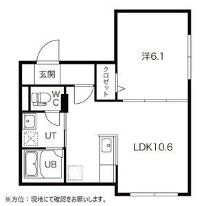 RITZ GRANDE宮の沢(1LDK/1階)の間取り写真