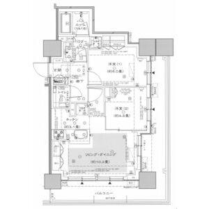シティタワー札幌(2LDK/11階)の間取り写真