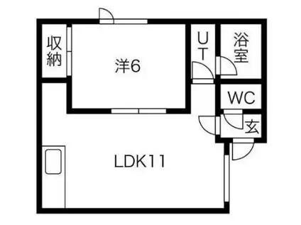 ヴィオーネ137(1LDK/2階)の間取り写真