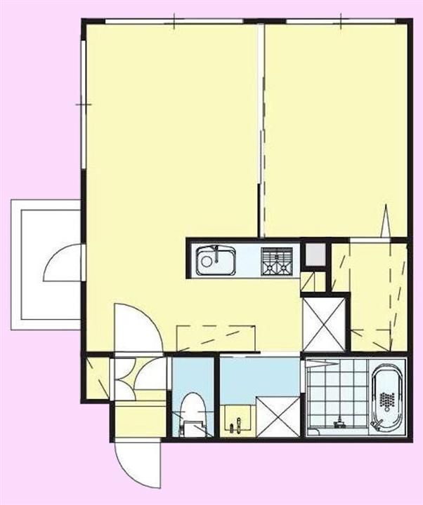 モルティーニ南円山(1LDK/4階)の間取り写真