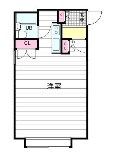 CASA PEARL PIERCE Ⅱ(1K/3階)の間取り写真
